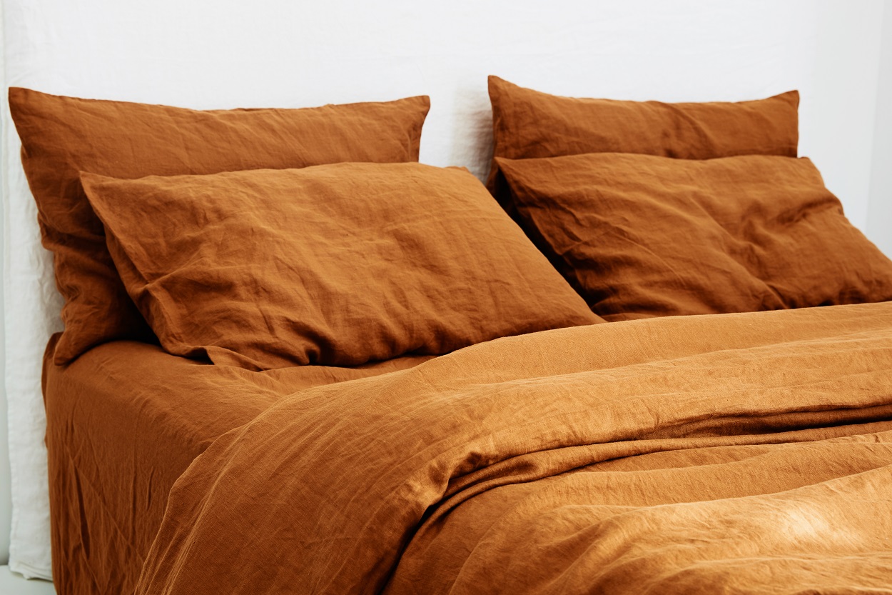 Bed Linen in the colour Ochre 